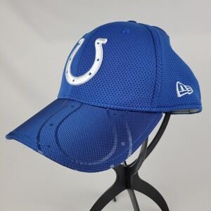 Indianapolis Colts New Era 39Thirty Flex Fitted Baseball Hat Medium - Large Blue